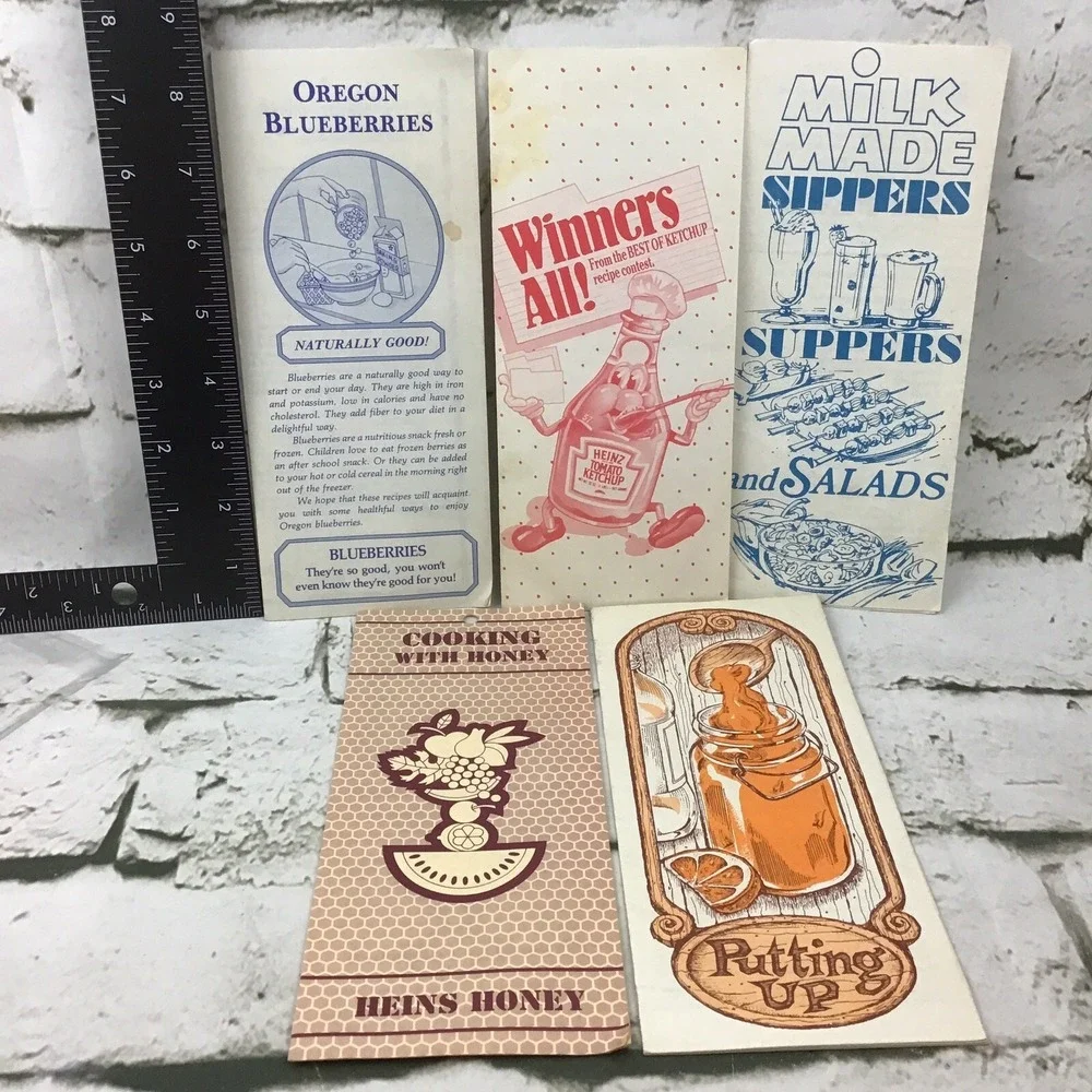 Vintage‎ Recipe Pamphlets Assorted Lot Of 5 Collectible Milk Honey Ketchup